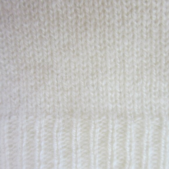 Theory Women Small Ivory Cream 100% Cashmere Short Sleeve Crew Neck Sweater - Picture 7 of 7